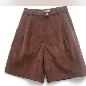 Deadstock Vintage NWT David Hollis Corduroy High Waisted Bermuda Shorts